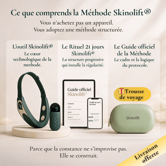 Méthode Skinolift® – Appareil EMS anti-rides stimulation neuromusculaire visage