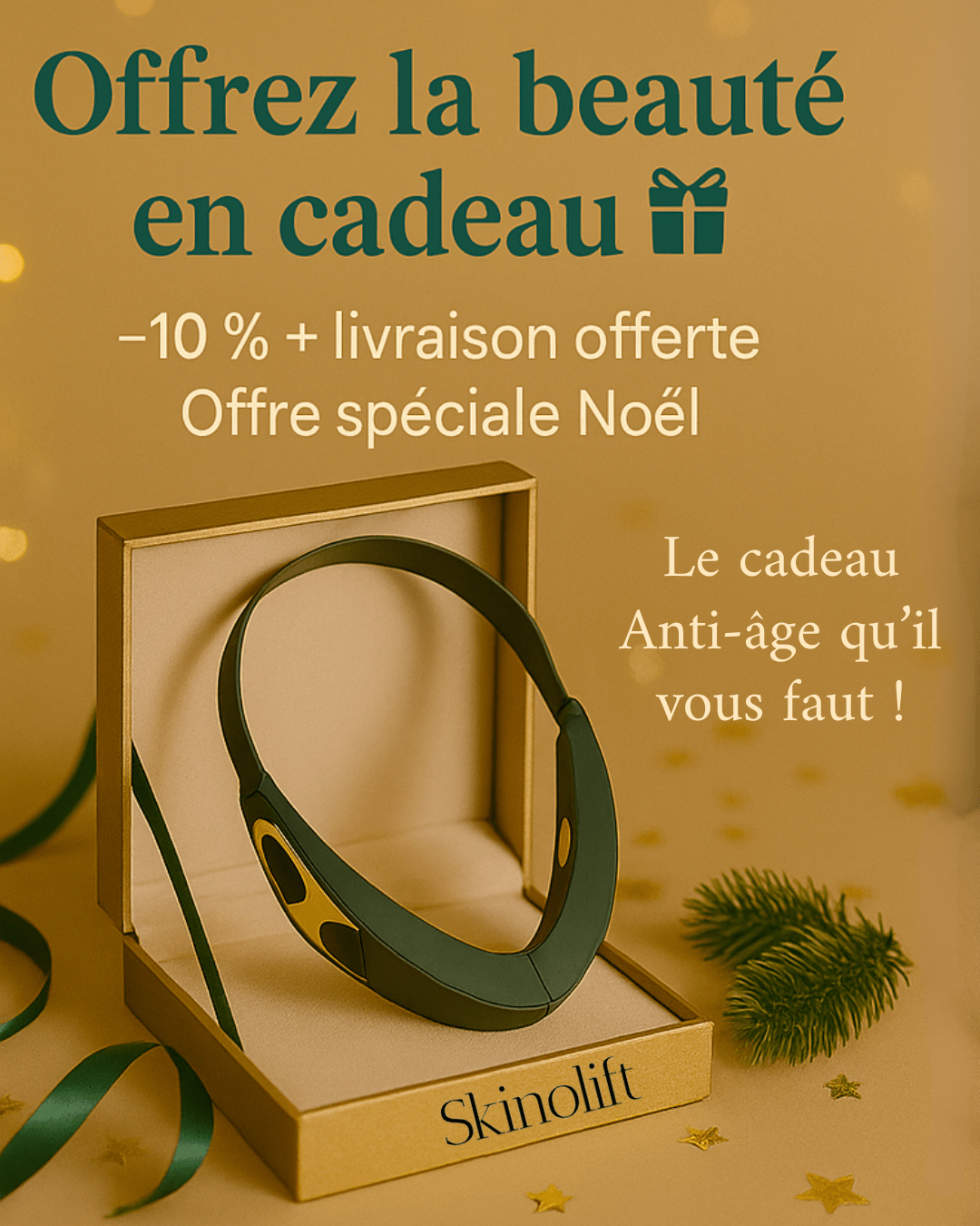 Skinolift™ Vert Émeraude – Appareil anti âge et sport facial - Skinolift